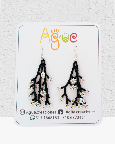 🌼 Aretes Margaritas
