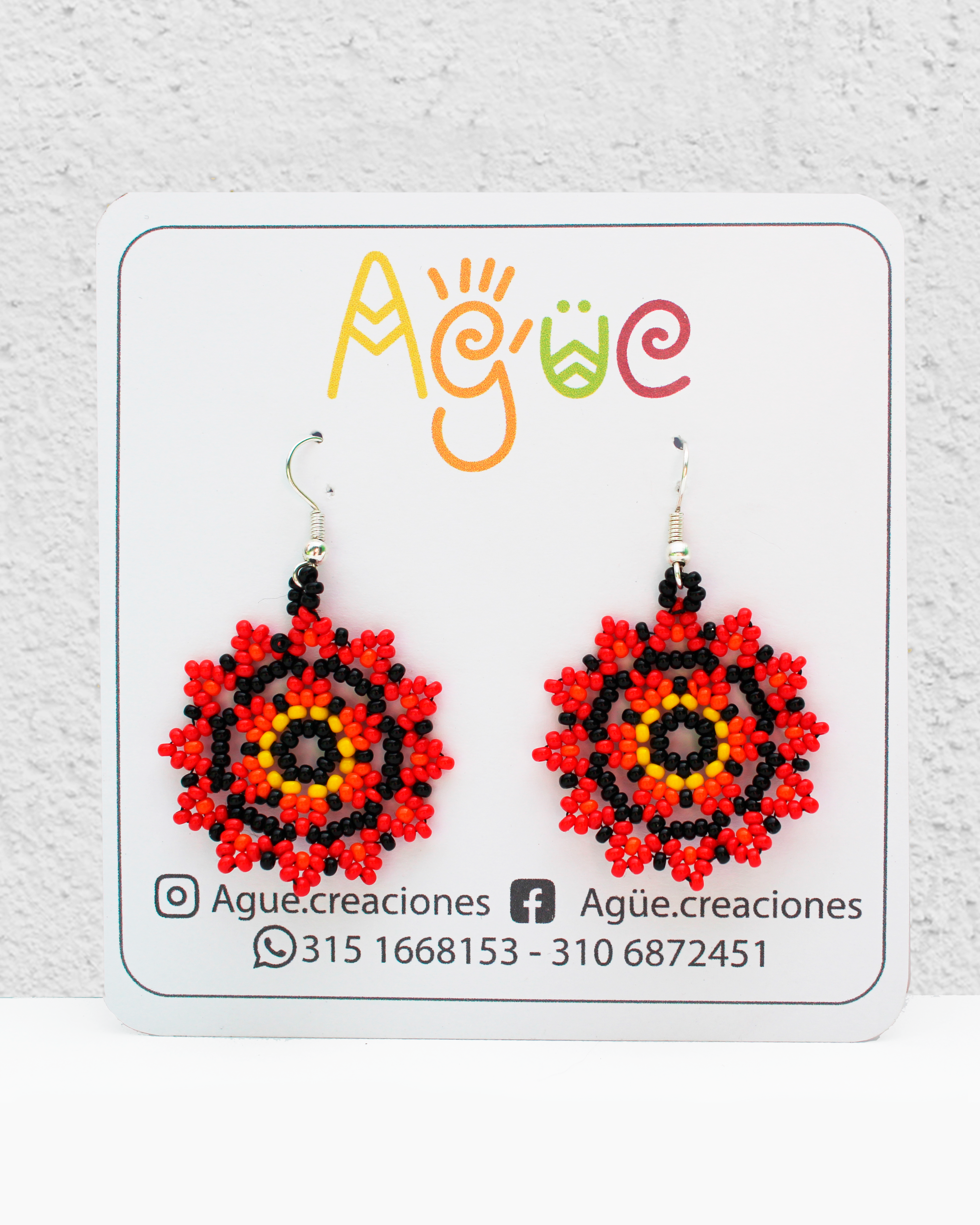 💮Aretes Mándala